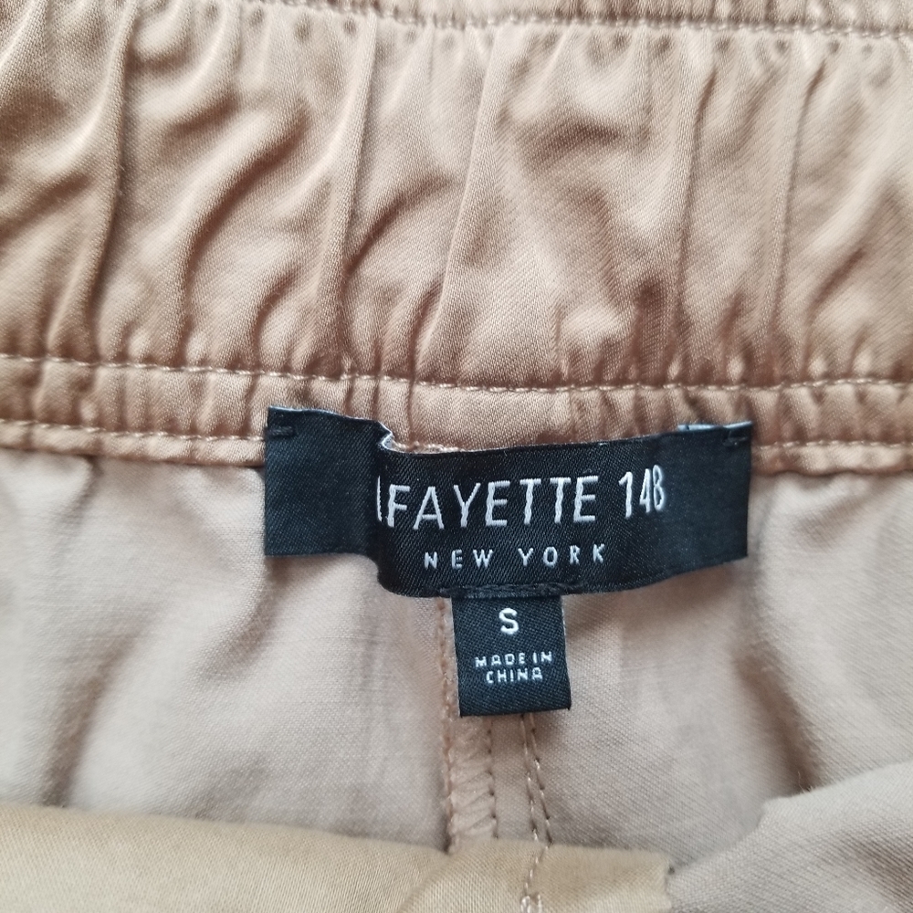 Lafayette 148 | Two Pairs of Urbane Satin Cloth Dekalb Pants - Picture 12 of 16